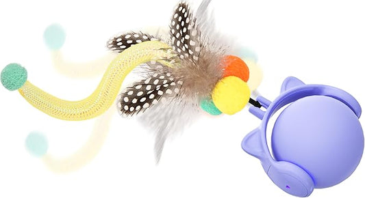 ORSDA Cat Toys for Indoor Cats, New Intelligent Voice Timing Touch Control Cats Ball, Simulate Mouse Sound Kitten Toy, Automatic Interactive Moving Cat Toy for All Ages