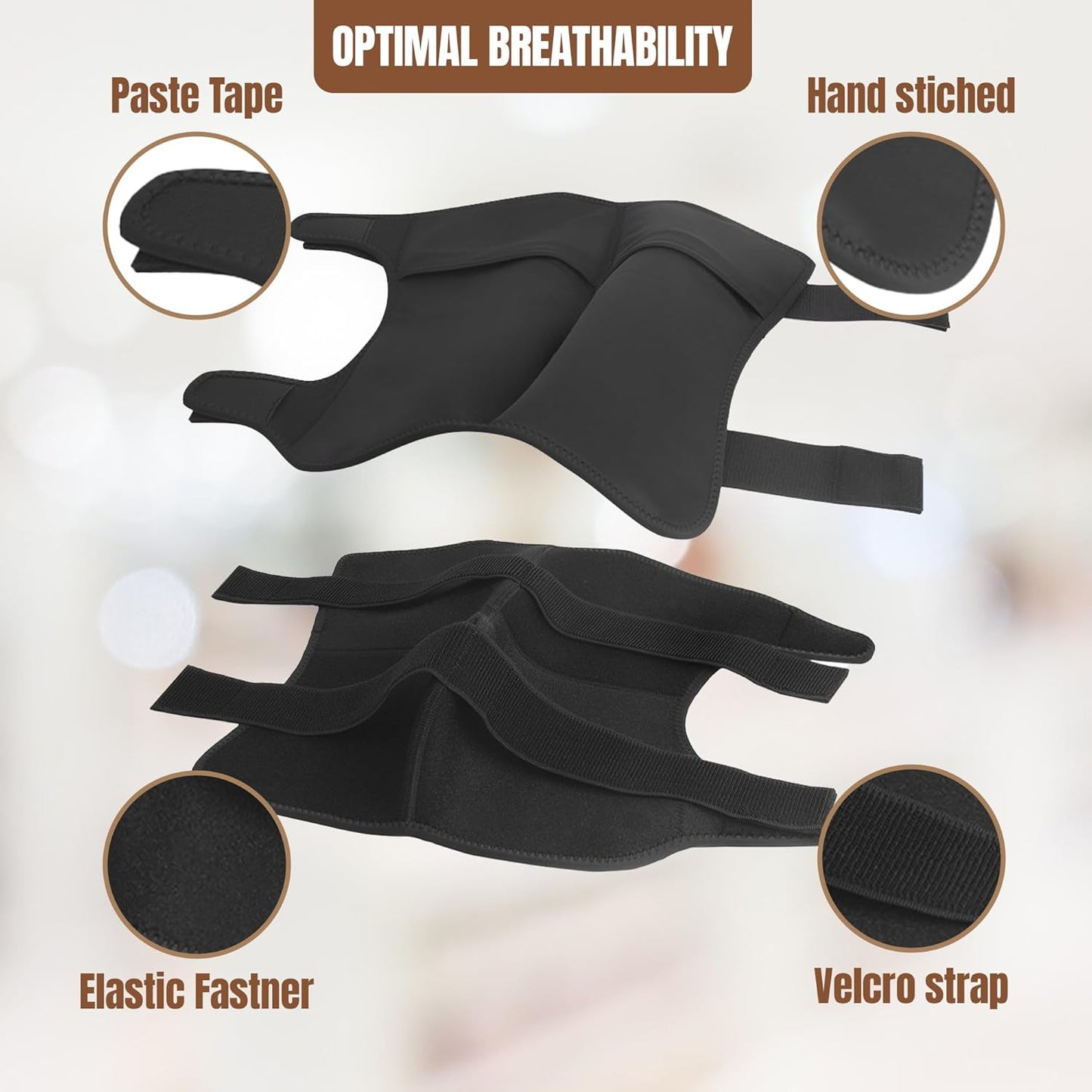 Hudson Comfort Horse Ice Boots Set of 4 – Cooling Horse Ice Pack Wrap for Knee, Hock, Ankle, Hooves Injury – Hot and Cold Therapy Horse Leg Wraps – Full Coverage Cold Packs - 4 Wraps + 8 Gel Packs