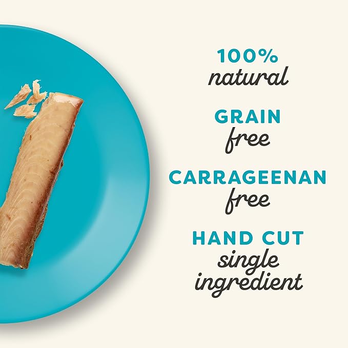 Applaws Natural Cat Treats, Grain-Free, High-Protein Whole Tuna Loins, Single-Ingredient Healthy Snack for Cats (6 x 1.06oz Loins)