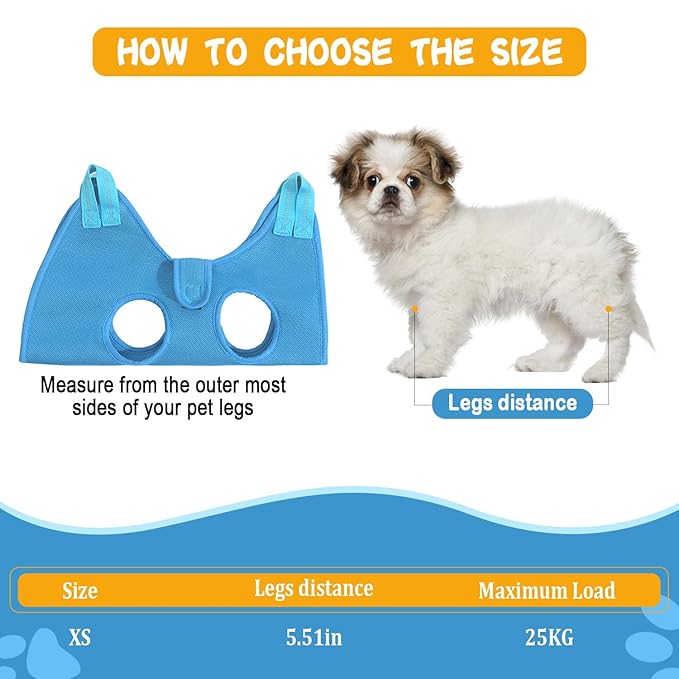 JIURUN Cat Grooming Hammock for Nail Trimming, Dog Grooming Hammock(S),Trimmer, Nail File, Pet Comb Bat Costume Wings for Cats Dogs