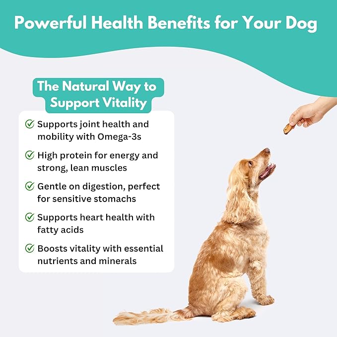 ALFIE'S TREATOS Sardines for Dogs & Cats (2.65 oz), Air-Dried Fish Dog Treats, Omega-3 Food Topper, Single Ingredient, Australian Wild-Caught, Freeze-Dried Alternative