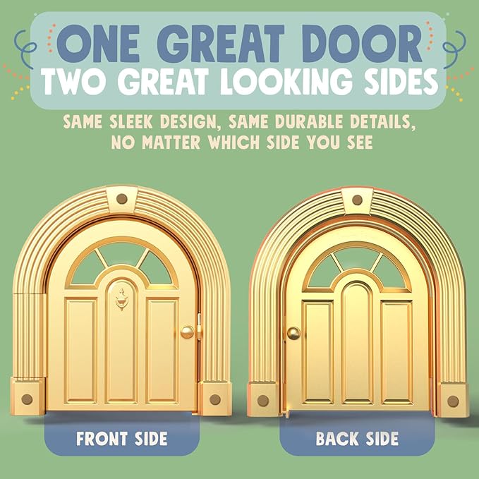 Meow Manor® Cat Door Interior Door - No-Flap, Interior Cat Door for Cats Up to 20 lbs, Easy DIY Setup, Secured Installation in Minutes, No Training Needed…