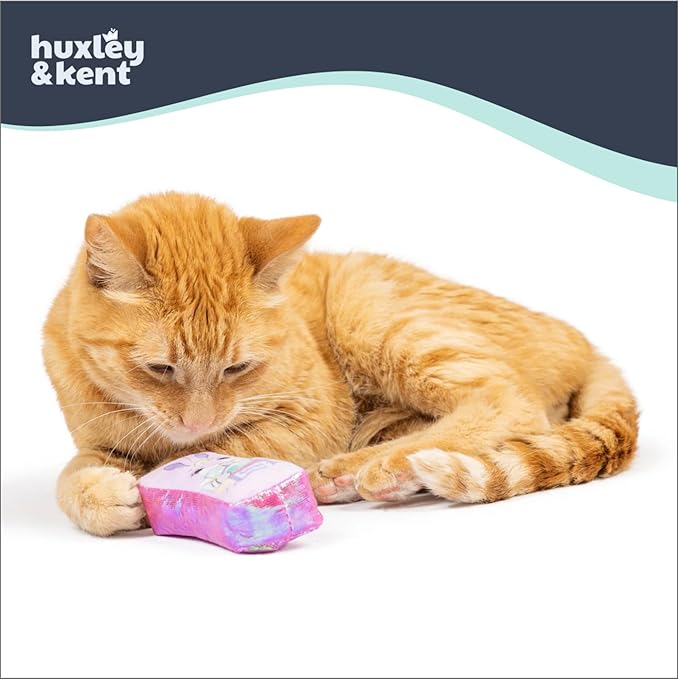 Huxley & Kent Plush Cat Toy - Interactive Catnip Toy for Cats & Kittens - Soft with Crinkle & Catnip - Fun Indoor Play - Hoppy Easter 2pk