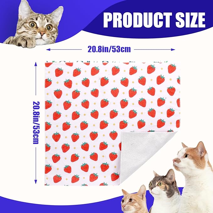 XANGNIER Cat Wrap for Grooming,Cat Restraint Wrap for Cutting Nails,Fabric Burrito Wrap for Nail Clipping, Anti-Scratch, Anti-Escape,Multifunctional Swaddle Wrap Pet Tool (20.8 x 20.8 Inch)