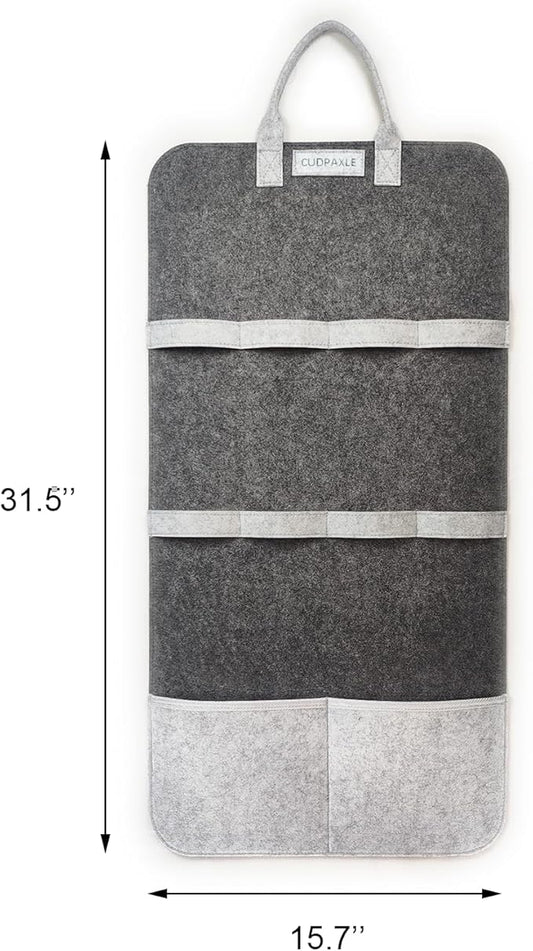 Cat Wand Toy Storage Bag,Wand Toy Holder and Cat Toy Organizer for Neatly Organizing Teaser Wand Toys, Ensuring Feline Safety and a Clutter-Free Home(Dark)