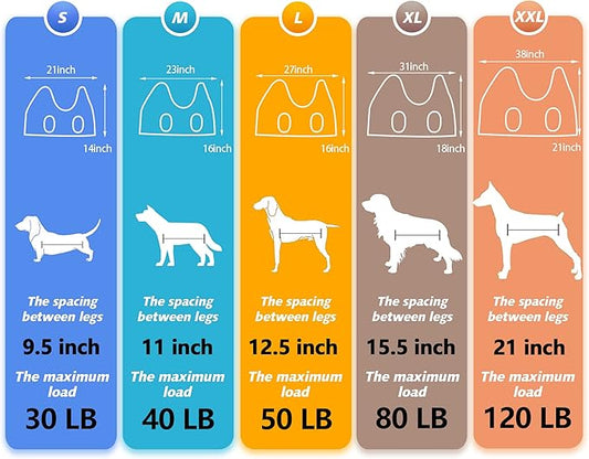 Dog Grooming Hammock - Upgrade Pet Grooming Harness for Nail Trimming (L 50lb), Dog Sling for Nail Clipping, Dog Hanging Holder Hanger for Cutting Nail with Nail Clippers