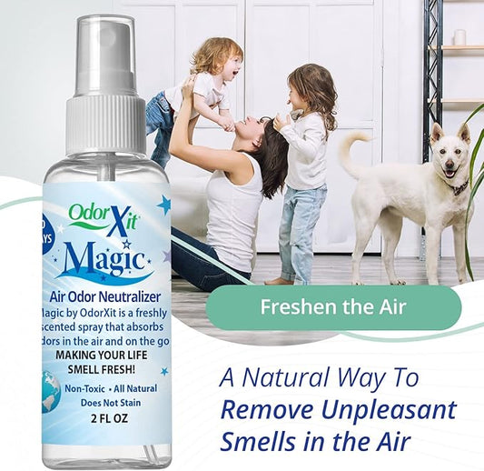 Magic Air Odor Neutralizer Spray, Powerful Dog & Cat Urine Odor Neutralizer, Safe Air Refresher for Home, Safe Odor Absorber for Pet, Closet & Any Strong Odor Remover, 2oz