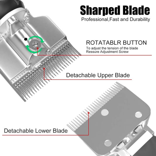 Horse Clippers,600W Professional Electric Horse Grooming Kit, Shaving Equine Clippers for Horses Goat Cattle Large Thick Coat Animals,6 Speeds Heavy Duty Farm Livestock Haircut Trimmer