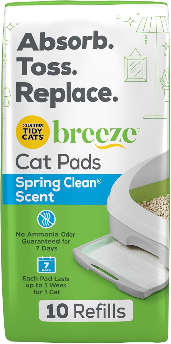 Purina Tidy Cats Breeze Litter System Cat Pad Refills 10ct. Pack Tidy Cats Cat Litter Pads - 10 ct. Pouch