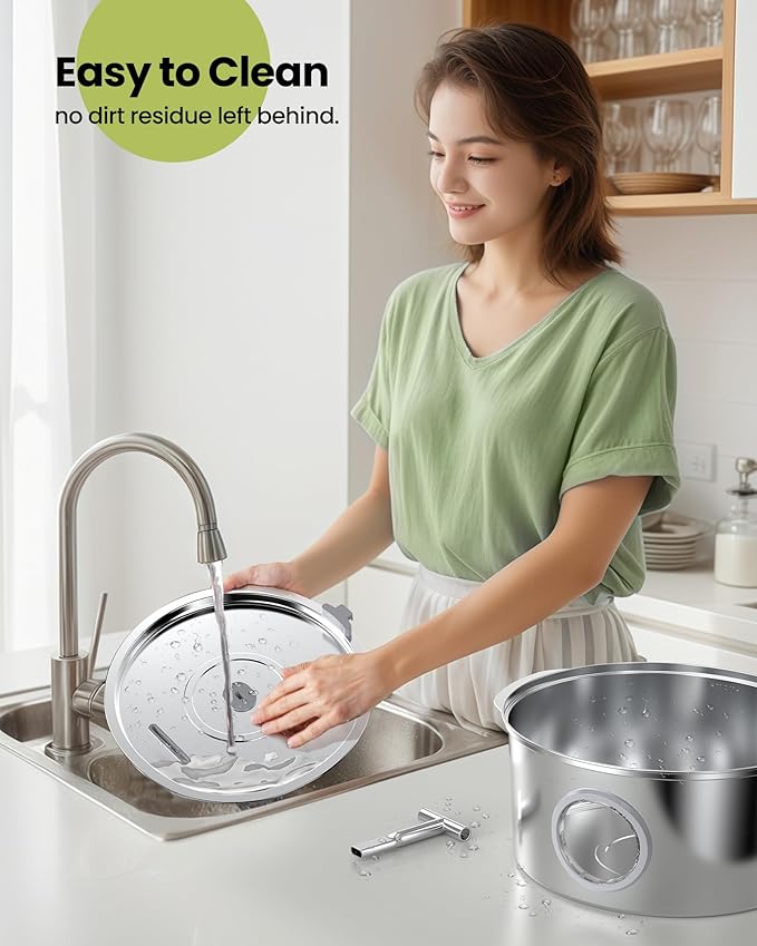 Dog Water Fountain Stainless Steel: 7L/1.8Gal Large Dog Fountains Quiet Automatic pet Drinking Dispenser - Indoor Cat Watering Fountains for Pets Metal Water Bowls for Cats with 4 Filters 4 sponges