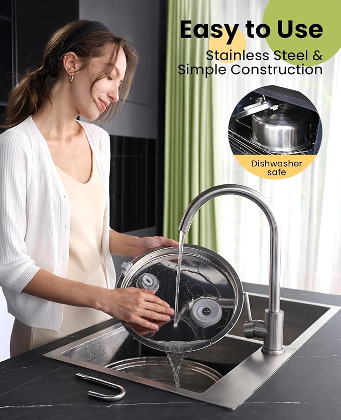 oneisall Dog Water Fountain for Large Dogs,7L/230oz/1.8G Stainless Steel Dog Fountain Bowl Super Quiet with Triple Filtration,Great for Large Dogs Cats and Multi-Pet Home