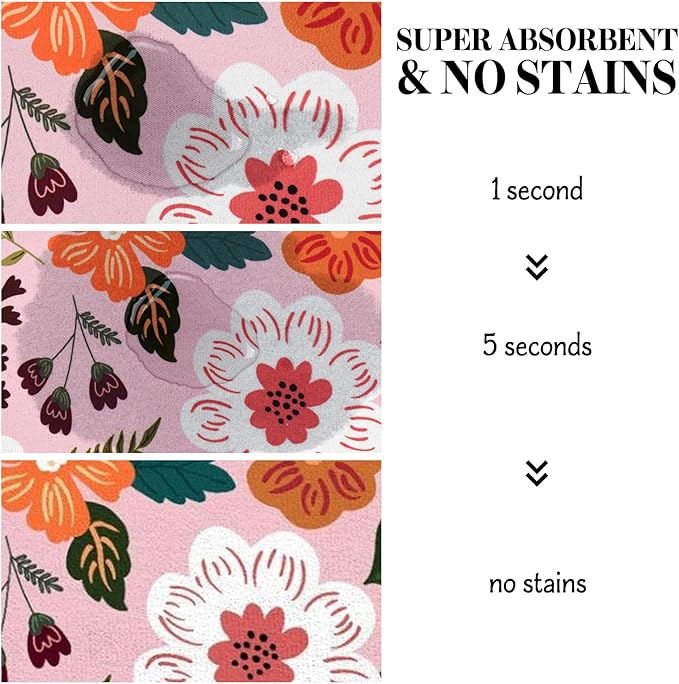 Dog Food Mats for Floors, Absorbent Dog Bowl Mat for Food and Water Dispenser Mat, Quick Dry Cat Food Mat Pet Supplies