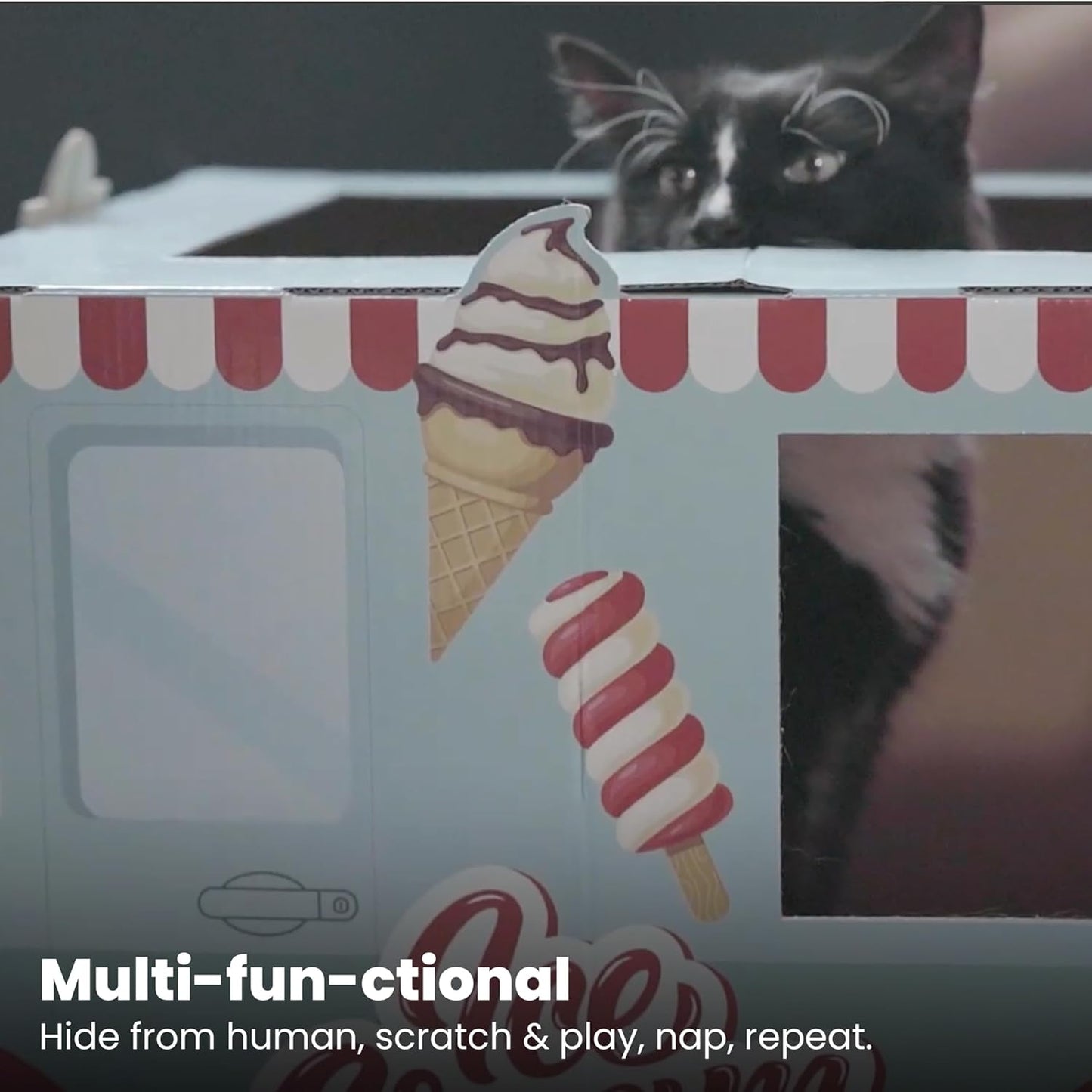 Catstages Kitty Cat Play Condo Ice Cream Truck