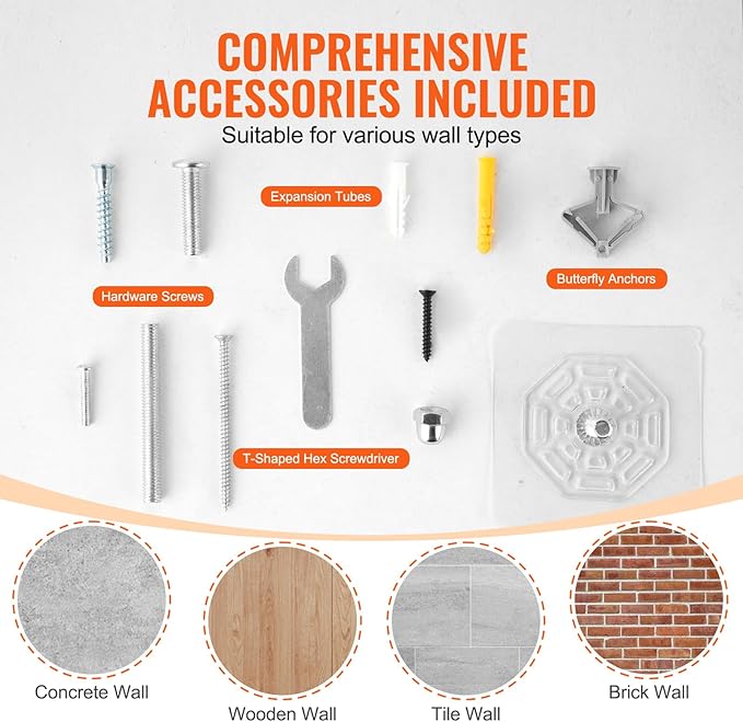 VEVOR Wall Mounted Cat Shelves, Perches with Jumping Posts & Hammocks, Cat Furniture Set up to 40 lbs, Removable & Washable Coral Fleece for Sleeping, Playing, Climbing, Set of 4