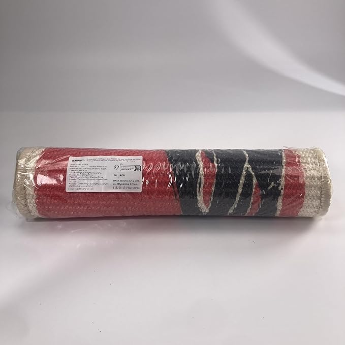 SOLDAY Sisal Cat Scratcher Mat for Floor Wall Carpet Couch Furniture, 22x13 inch Anti Scratch Furniture Protector, Cat Scratching Posts Board with Velcro Tape(Black Cat Rules)