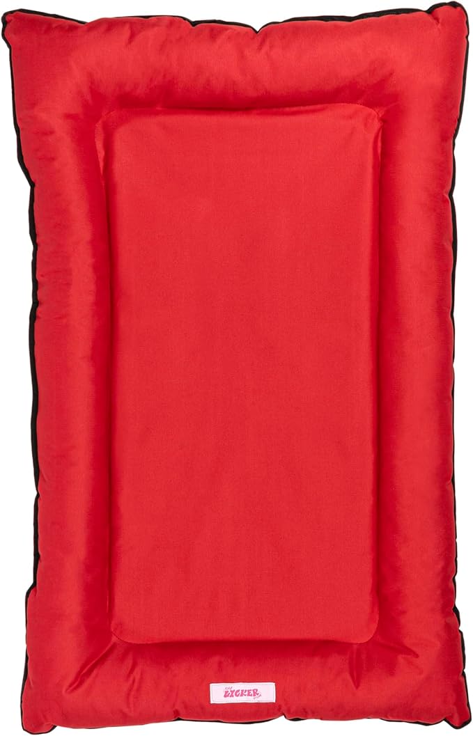 DBD3004A-M Archie 29.5" x 22.5" Traditional Oxford Waterproof Indoor/Outdoor Hand-Washable Memory Foam Camping Pet Bed, Strawberry