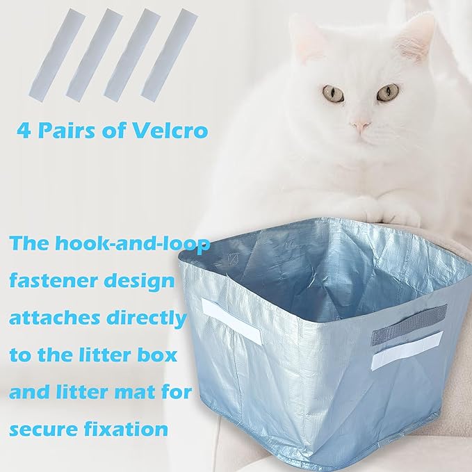 6 Pack Refill Liners A Compatible with Modkat Flip Litter Box, Waterproof and Scratch-Resistant Cat Box Liners for Type A