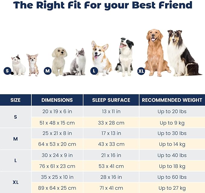 Miguel Removable Washable Dog Bed for Medium Dog Easy Clean - Rectangle Pet Bed for Large Cats with Zipper Cover Bolster Cuddle Puppy Bed with Supportive Side Wall Slip-Resistant Bottom, Brown 35 Inch