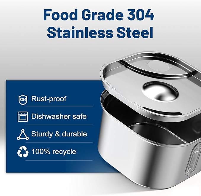 Wireless Cat Water Fountain Stainless Steel 304 + 4 Filters 108oz 3.2L 5000mah Rechargeable Battery Operated Cat Water Fountain Cordless, Automatic Pet Water Dispenser with Motion Sensor for Cats Dogs