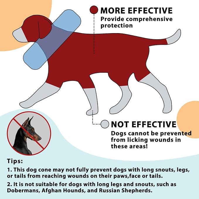 Crazy Felix Dog Donut Pillow Cone Collar Alternative After Surgery Soft Cone to Stop Licking Inflatable Dog Head Collar for Small Medium Dogs Bulldog Pug