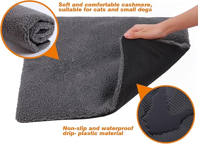 Rockever Outdoor Cat House, Large Outdoor Houses for Feral Cats with Self-Warming Mat Wooden Outside Cat Shelter Weatherproof with Escape Door