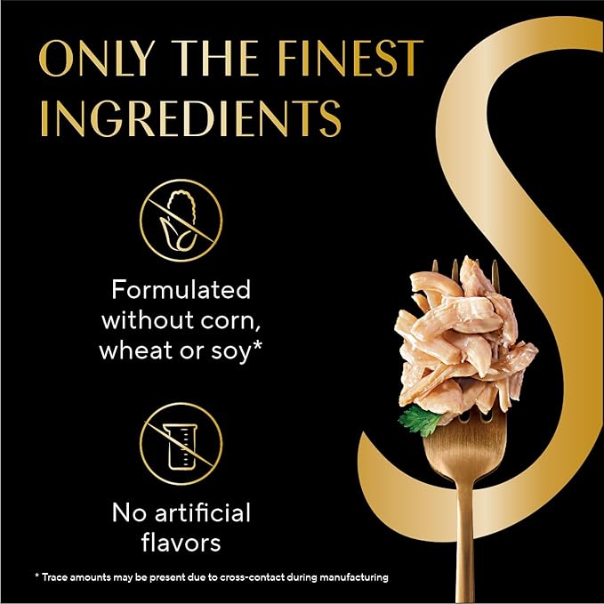 Sheba Selections Filets in Broth Adult Wet Cat Meal Complement Chicken Recipe, 1.3 oz. Cups, 12 Count