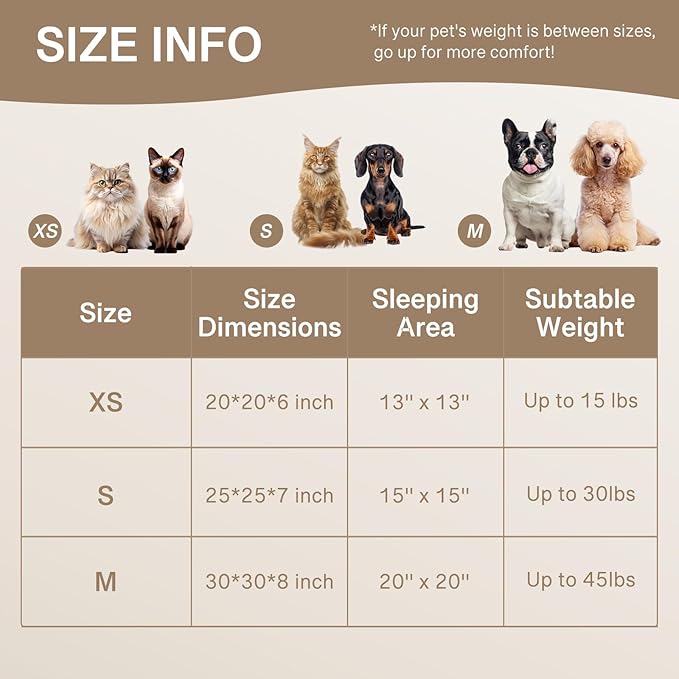 MEWOOFUN Donut Dog Beds for Small Dog, Calming Bed Round Cute Puppy Bed with Non-Slip Bottom, Fluffy Washable Pet Bed for Puppy and Kitten (Pink, XS (20x20x6))