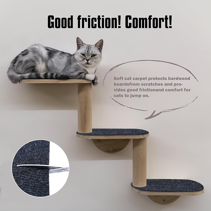 Cat Scratching Mat,Cat Scratch Furniture Protector, Trimmable Self-Adhesive Couch Protector,Carpet Replacement for Tree Shelves, Sofa and Scratching Post (78.7"x15.8",Dark Gray)