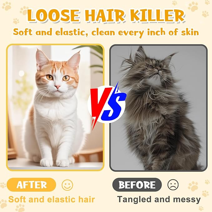 Pet Hair Removal Glove,2025 New All-in-One Grooming Mist Pet Hair Remover Gloves, Pet Hair Remover Glove for Cats & Dogs,Double-Sided Reusable Gloves for Couch, Clothing,Carpet (Green)