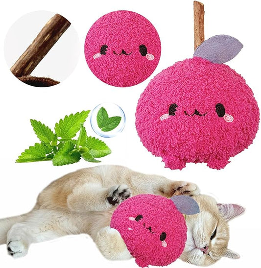 Durable and lnteractive Cat Teething Stick Toys: Chewing Stick, Grinding Teeth Rod, and chewable Cat Doll for Your Pet's Entertainment (Red)