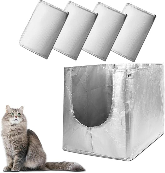 Liner F Compatible with Modkat Flip Litter Box - Reusable Liners for Flip Litter Box - Liner F for Cat Litter Box (4 Pack)