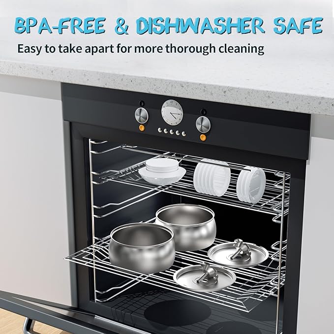 Tomxcute Cat Water Fountain - 4.0L/135oz Flower Design Fountain for Drinking - Large Capacity Stainless Steel Cat Water Fountain - Comes with 3 Replacement Filters