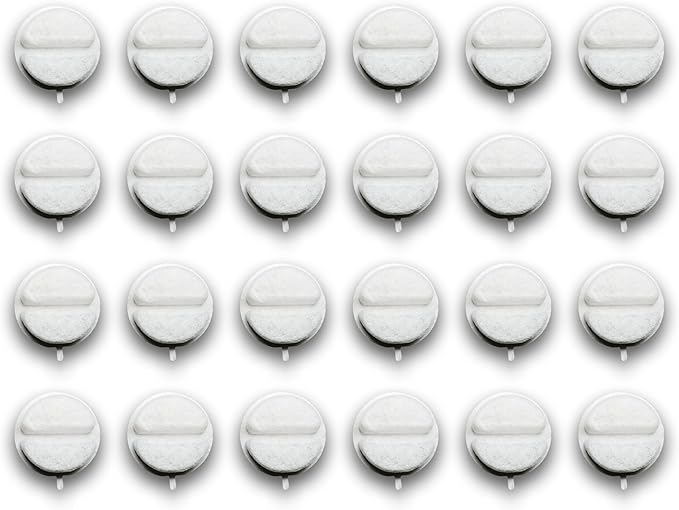 NISPIRA Triple Filtration Charcoal Water Filter for 84oz/2.5L Nugget Dog & Cat Water Fountain Dispenser 24 Pack