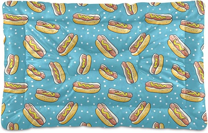 Pet Bed Hot Dog Dog Bed Mat Absorbing Non Slip Pad Pet Sleeping Mat for Small, Medium, and Large Dogs Puppy Cat 36 in x 24 in
