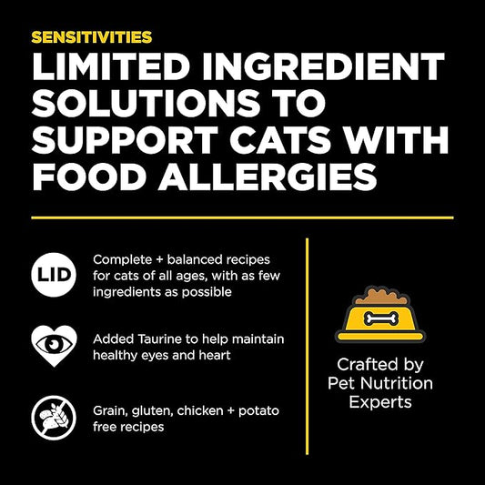 Go! Solutions Sensitivities Limited Ingredient, Grain-Free Dry Cat Food, Duck Recipe for Sensitive Stomach, 16 lb Bag