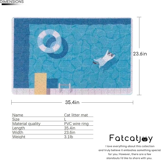 Summer Cat Litter Mat,Waterproof Pet Food Mats,Comfort Bathroom Rugs,Washable Shower Mat,Cat Rug Door Mats,Kitchen Mats for Floor