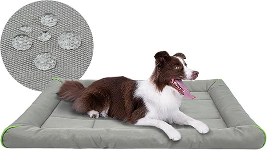 Miguel Oxford 900D Outdoor Waterproof Dog Bed for Metal Dog Crates Water-Resistant All Weather Pet Mat Durable Easy Wipe Clean Travel Indoor Outdoor Puppy Cat Crate Bed 40inch, Gray