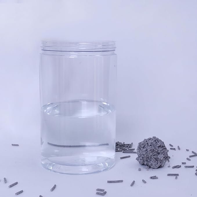 Tofu Cat Litter Activated Carbon no Fragrance 5.5 Lbs, Can Flush Down Toilets or drains, Low Tracking Cat Litter 2mm Pellets.