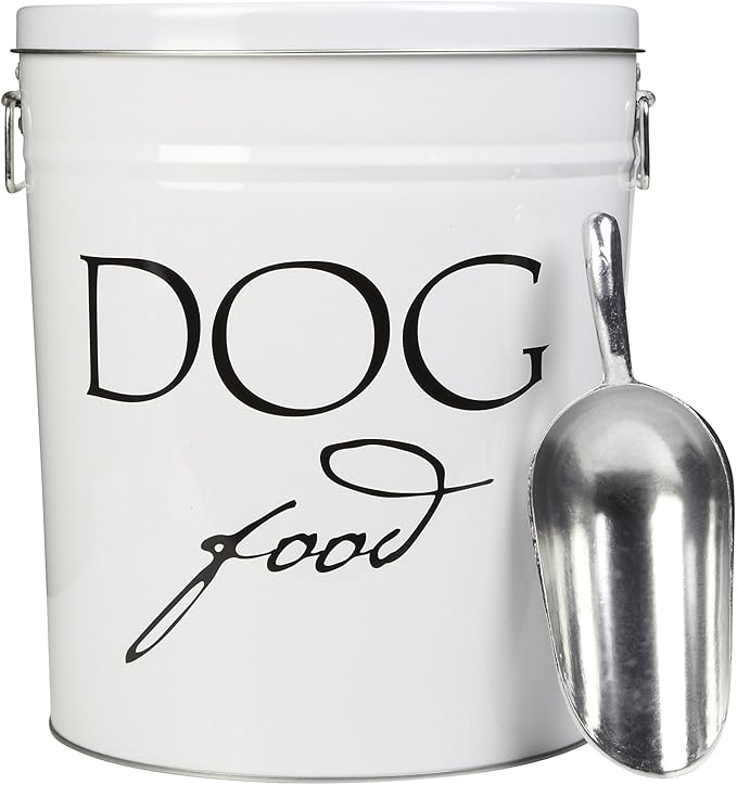 Harry Barker Pet Food Storage Collection, Classic White Food Storage - Medium
