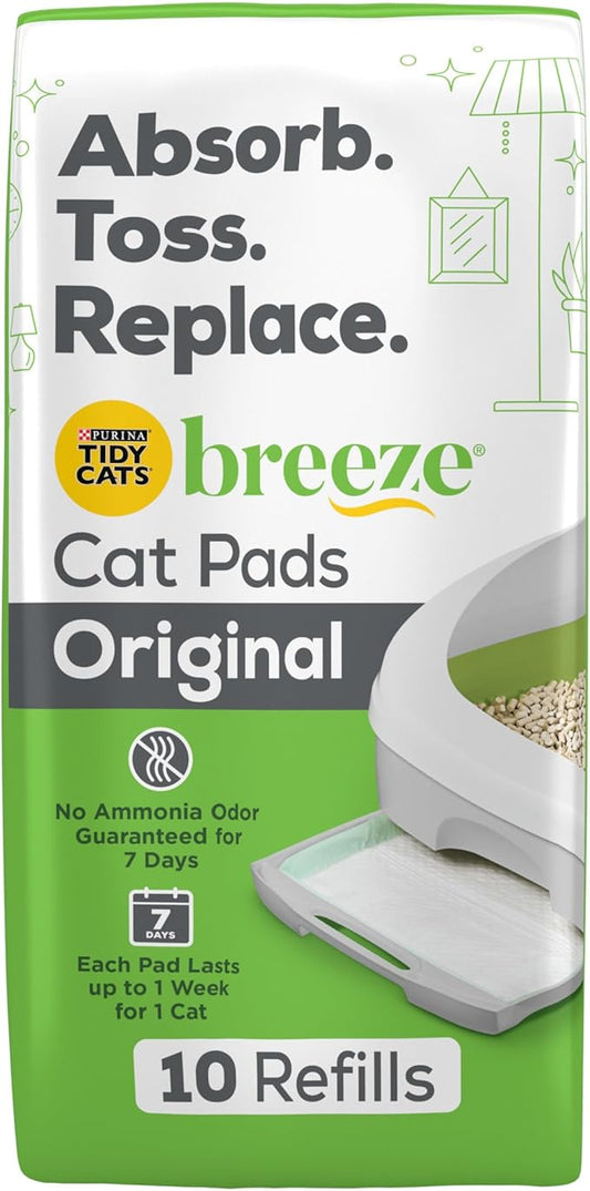 Purina Tidy Cats Breeze Litter System Cat Pad Refills 10ct. Pack Tidy Cats Cat Litter Pads - 10 ct. Pouch