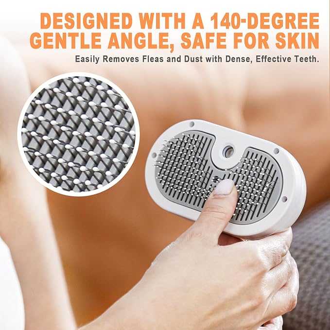 Cat Steam Brush-3 in 1 Pet Brush,Dog Shedding Tool Self Cleaning Pet Spray Depilation Comb with Release Button,Dog Steam Brushs,Cat Grooming Supplies for Long Short Haireds