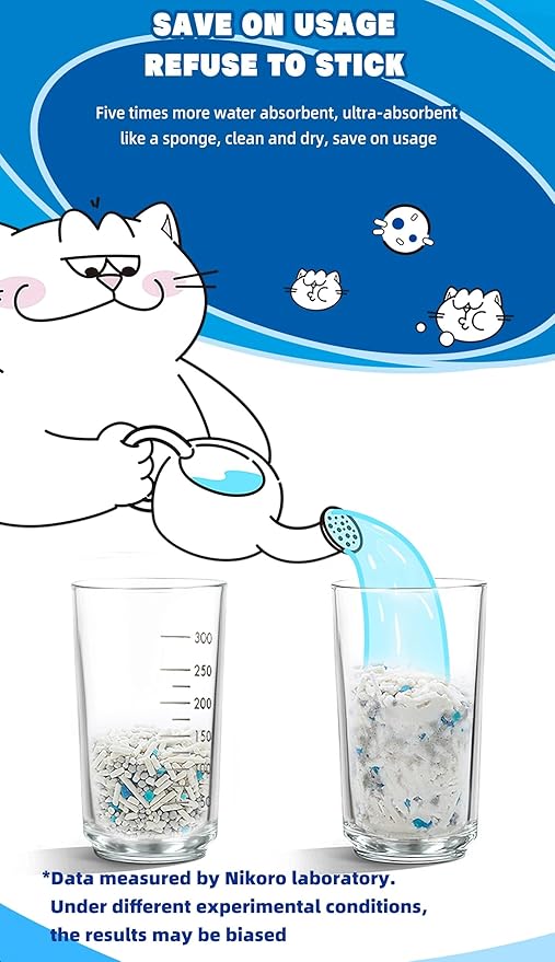 NIKORO Mixed Cat Litter,Strong Clumping Cat Litters,Odor Control and Unscented Ultra Absorbent Water Flushable Bentonite Tofu Cat Litter,Dust Free Scent Free,21 lbs(5.29 lbs×4Bags)