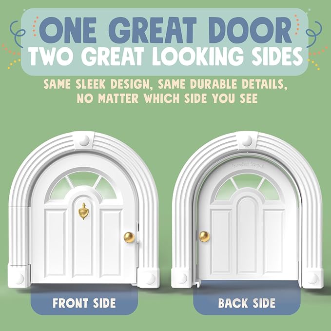 Meow Manor® Cat Door Interior Door - No-Flap, Interior Cat Door for Cats Up to 20 lbs, Easy DIY Setup, Secured Installation in Minutes, No Training Needed…