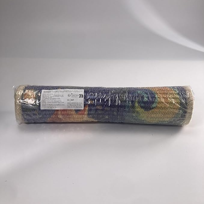 SOLDAY Sisal Cat Wall Scratcher 22x13 inch for Floor Wall Carpet Couch Furniture, Cat Scratching Posts with Velcro Tape, Anti Scratch Furniture Protector(Ginger Cat Stargazing)