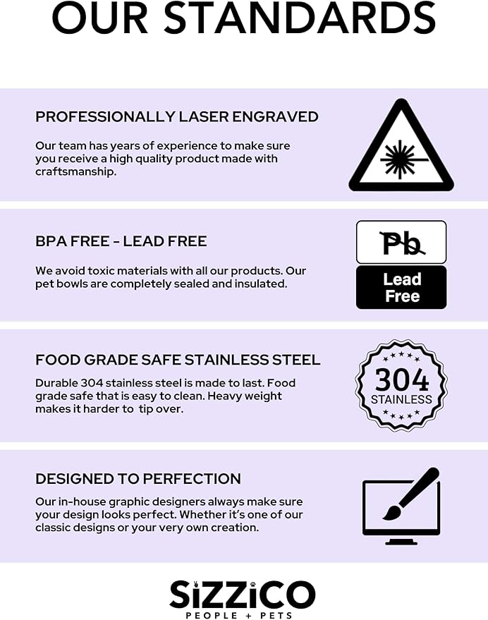 Custom Dog Bowl with Paws and Name - Engraved, Nonslip, Personalized, Custom Cat Bowl, 304 Stainless Steel, Feeding, Pet Supplies (Teal, Large -64oz)