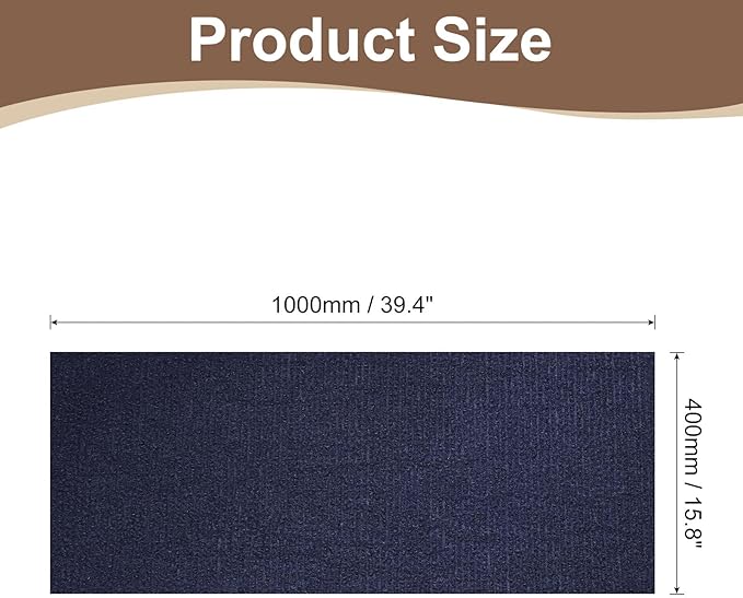 uxcell Self-Adhesive Cat Scratching Mat, 1 Roll 39.4" x 15.8" Couch Protector from Cat Claws for DIY Sofa, Wall, Doors, Cut Anti Cat Scratch Pad Carpet Mat, Dark Blue