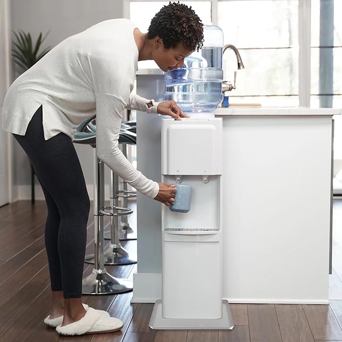 Waterproof Silicone Mat with Raised Edges 24x16 Inch, Water Cooler Mat & Countertop Protector for Hardwood Floors, Non-Slip Kitchen Appliance Pad for Pets Cats Dogs Feeding Bowls, Easy to Clean (Gray）