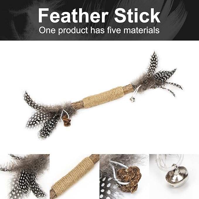 PAZ'S GIFT Catnip Toy cat Toys Catnip Toy cat chew Toy cat Kicking silvervine Stick Teeth Cleaning Cute Kitten Teething Indoor Interactivecat Dental Care Matatabi (Chewing cat Toys)