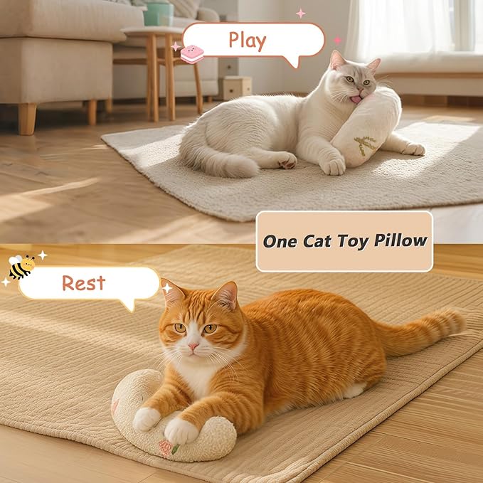 Cute Cat Couch with Soft Pillow, Supportive Dog Couch, Cat Sofa with Removable Cover，Cute Bee Shaped, 24 Inch