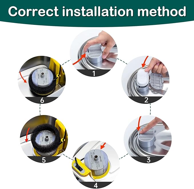 Cat Water Fountain Filter,8 Pack Cat Fountain Replacement Filters for Stainless Steel 67oz/2L Adjustable Water Flow Pet Water Fountain,Dog Water Fountain (4+4 Pack)